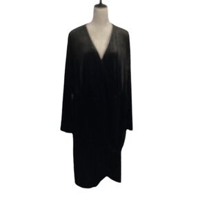 PINUP FASHION Velvet Dress Formal Party Glam Pinup Classic Timeless Women SZ 26W